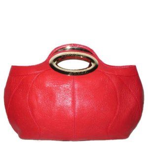 Ferre Red Leather Tulip Bag